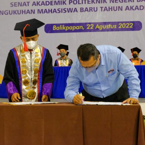 (Agu-2022) PT Transkon Jaya Tbk melakukan penandatangan Memorandum of Understanding (MOU) dengan Politeknik Negeri Balikpapan (Poltekba)